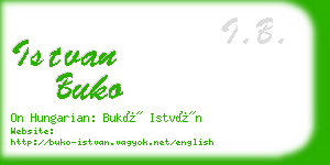 istvan buko business card